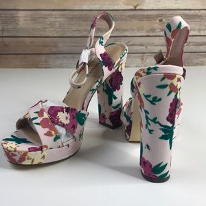 JustFab Dress Sandals, Clarabelle, Floral